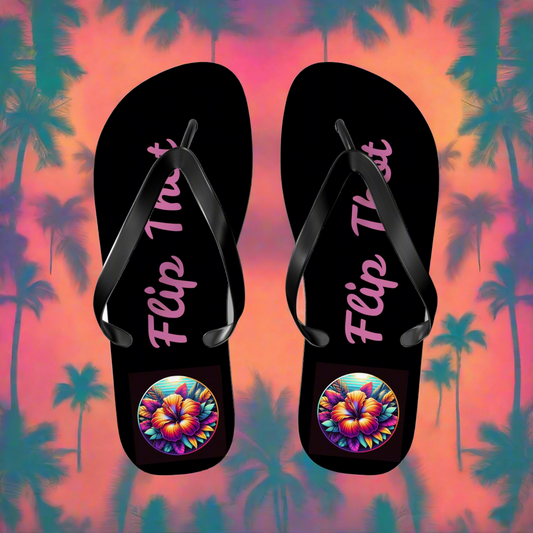Colorful Hawaiian style Flip Flops - Summer Vibes & Fun Fashion